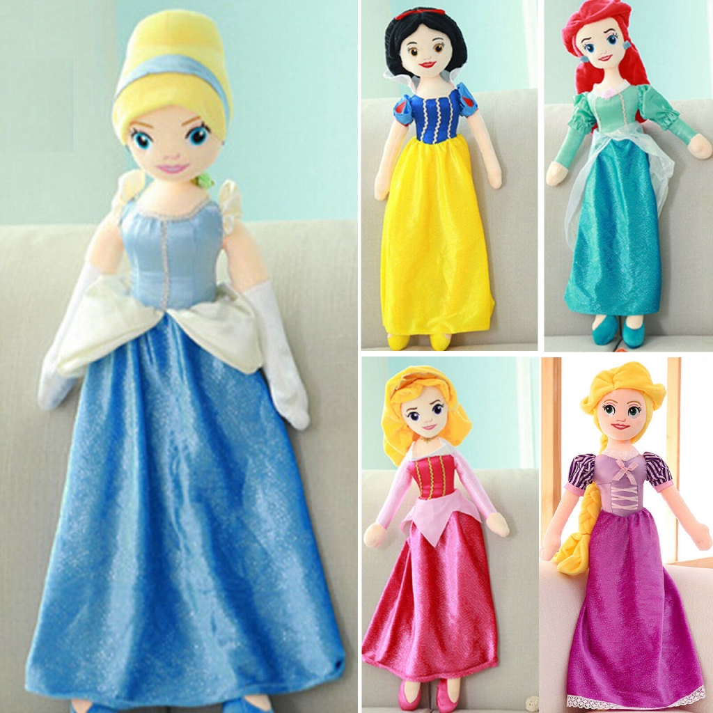 55cm Disney Princess Soft Plush Doll Stuffed Toy Soft