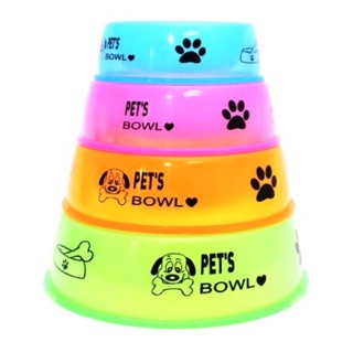 UD Pet Dog Bowl and Cat Bowl Food Bowl Plastic Printed Design