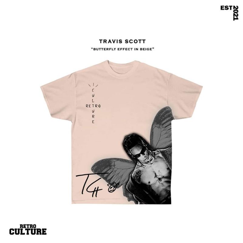 Graphic Shirt,Streetwear T-shirt,Travis Scott Tshirt Butterfly Effect Tshirt Picture Tshirt,Japanese Tshirt,Butterfly Shirt