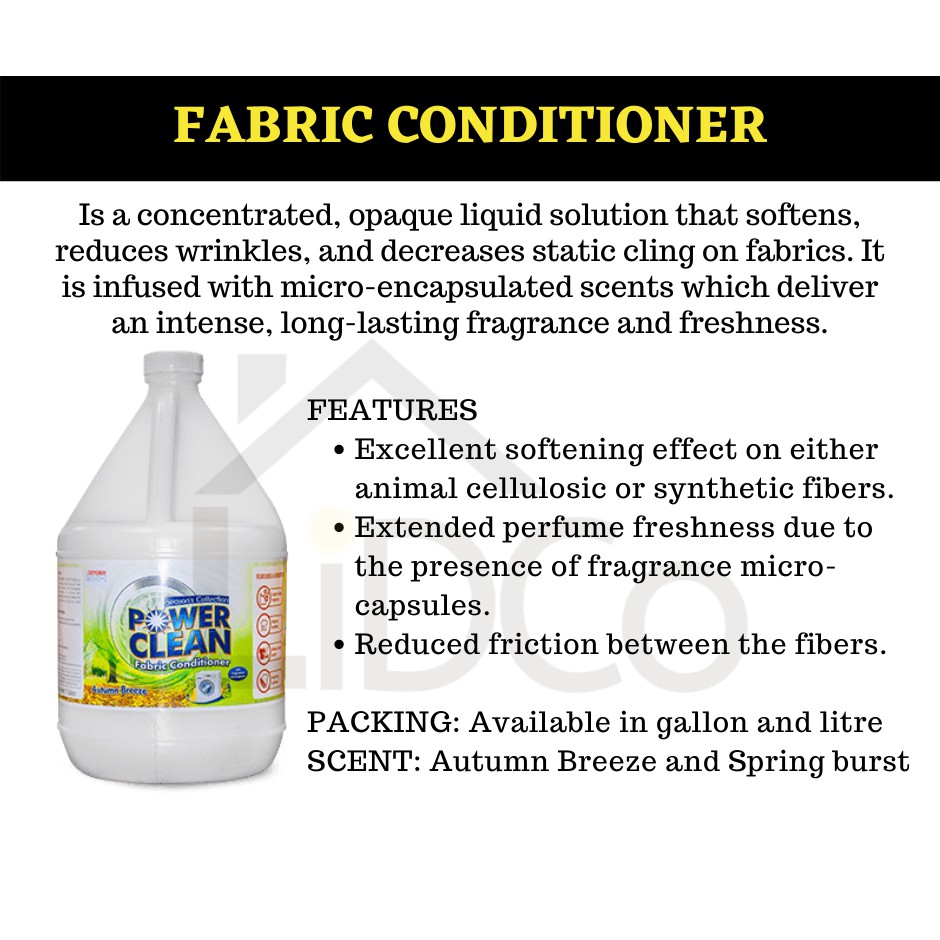Powerclean FABRIC CONDITIONER Gallon size Shopee Philippines