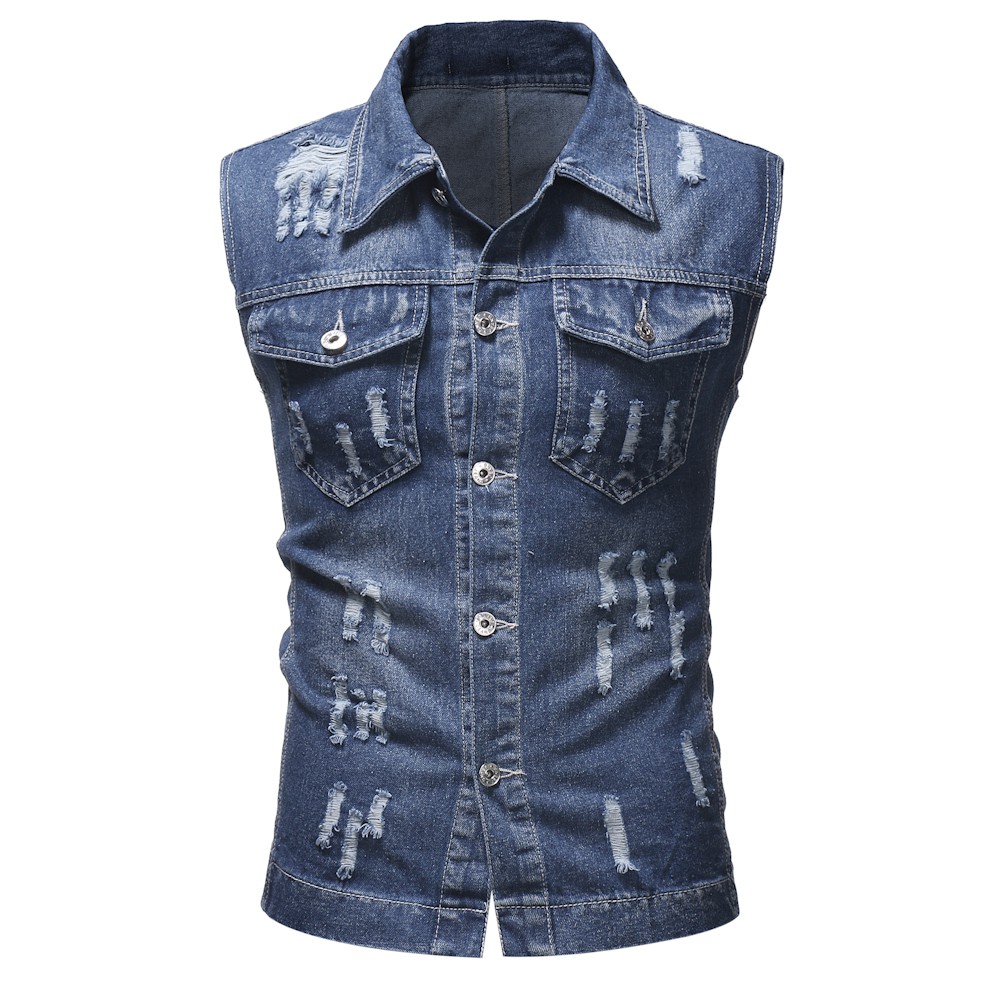 jeans jacket sleeveless