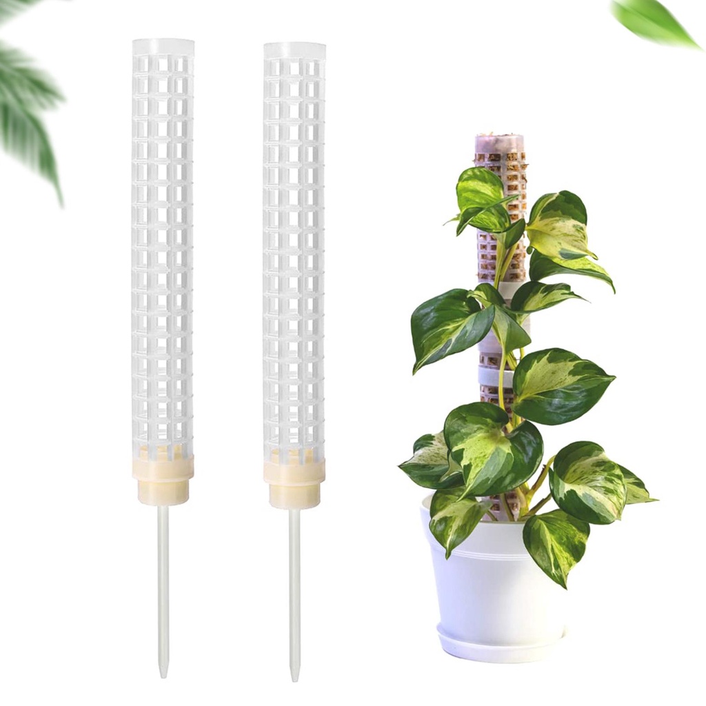 Monstera Moss Pole Plastics Stackable Moss Totem Pole Stick Translucent ...