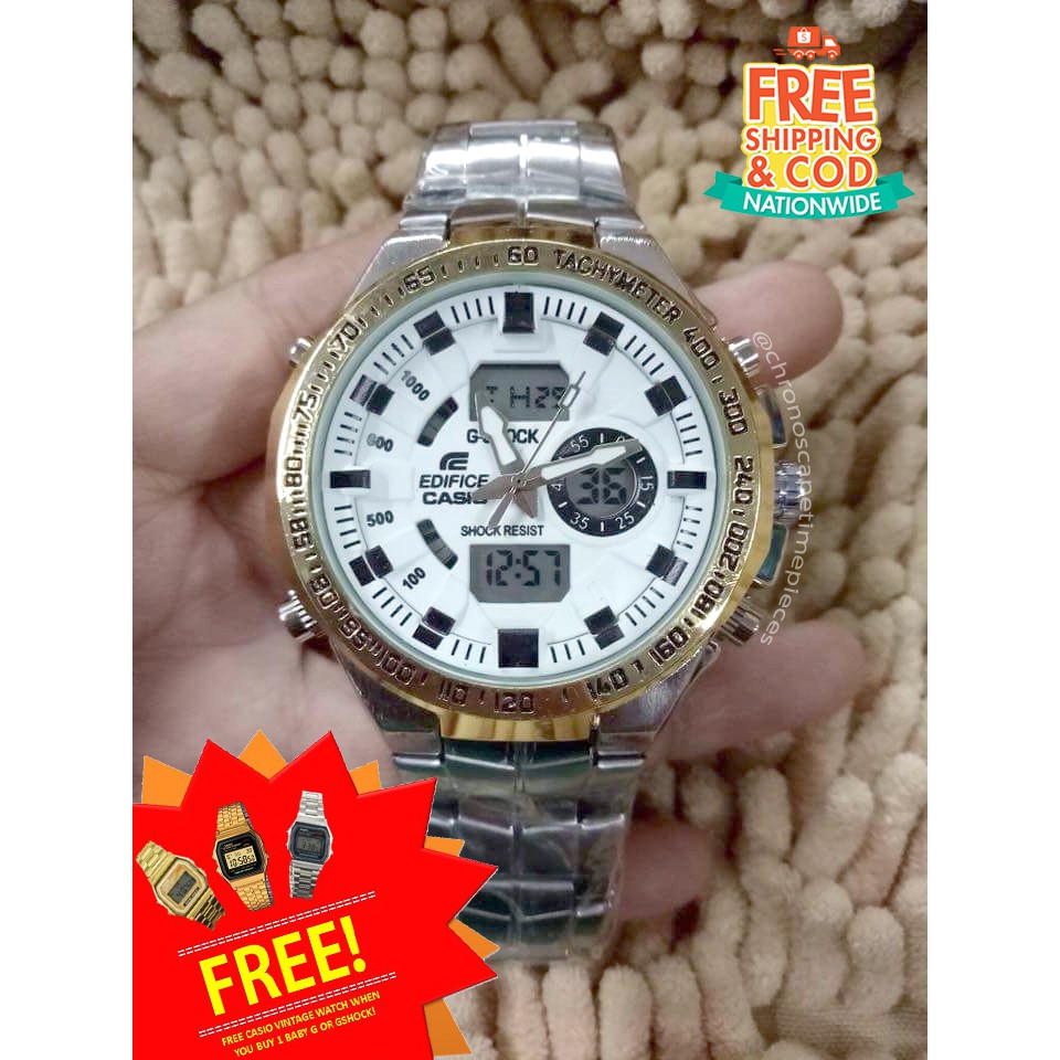 casio edifice gold watch price