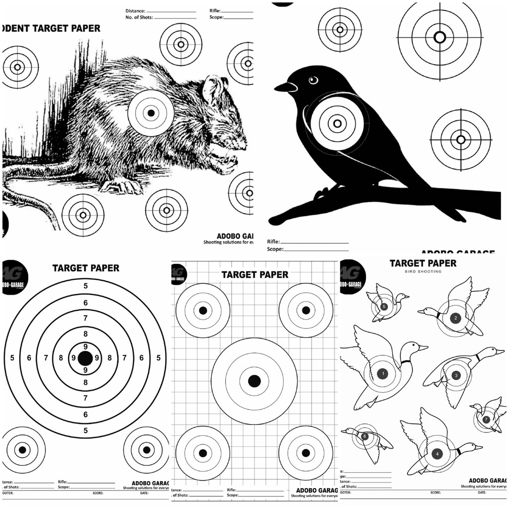 Animal Silhouette Targets Plinking Target for Shooting Practice Set of 4 