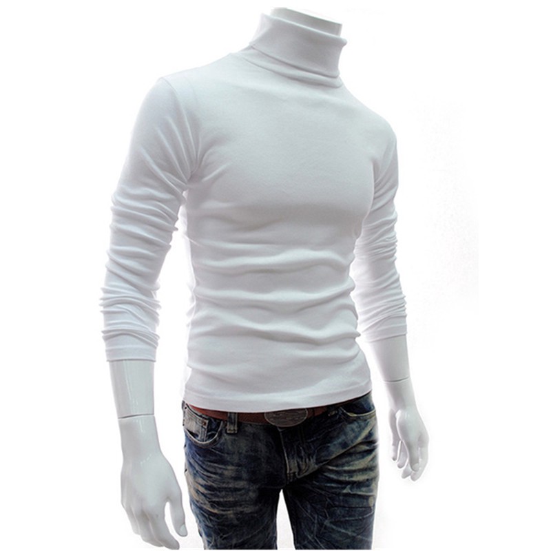 turtleneck long sleeve shirt mens