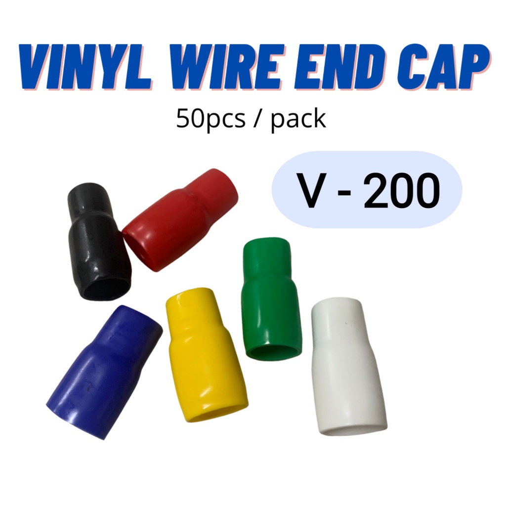 Vinyl Wire End Cap V200 400MCM 50pcs/pack Shopee Philippines