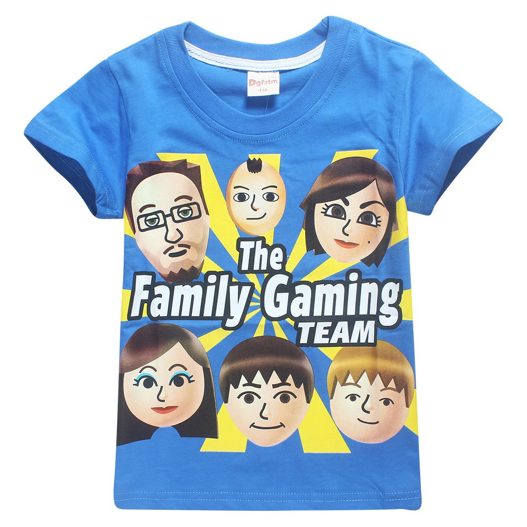 New Roblox Fgteev The Family Game T Shirts For Girls Kids T Shirts Big Boys Short Sleeve Tees Children Cotton Funny Tops Shopee Philippines - 1 kid roblox family funneh and gold