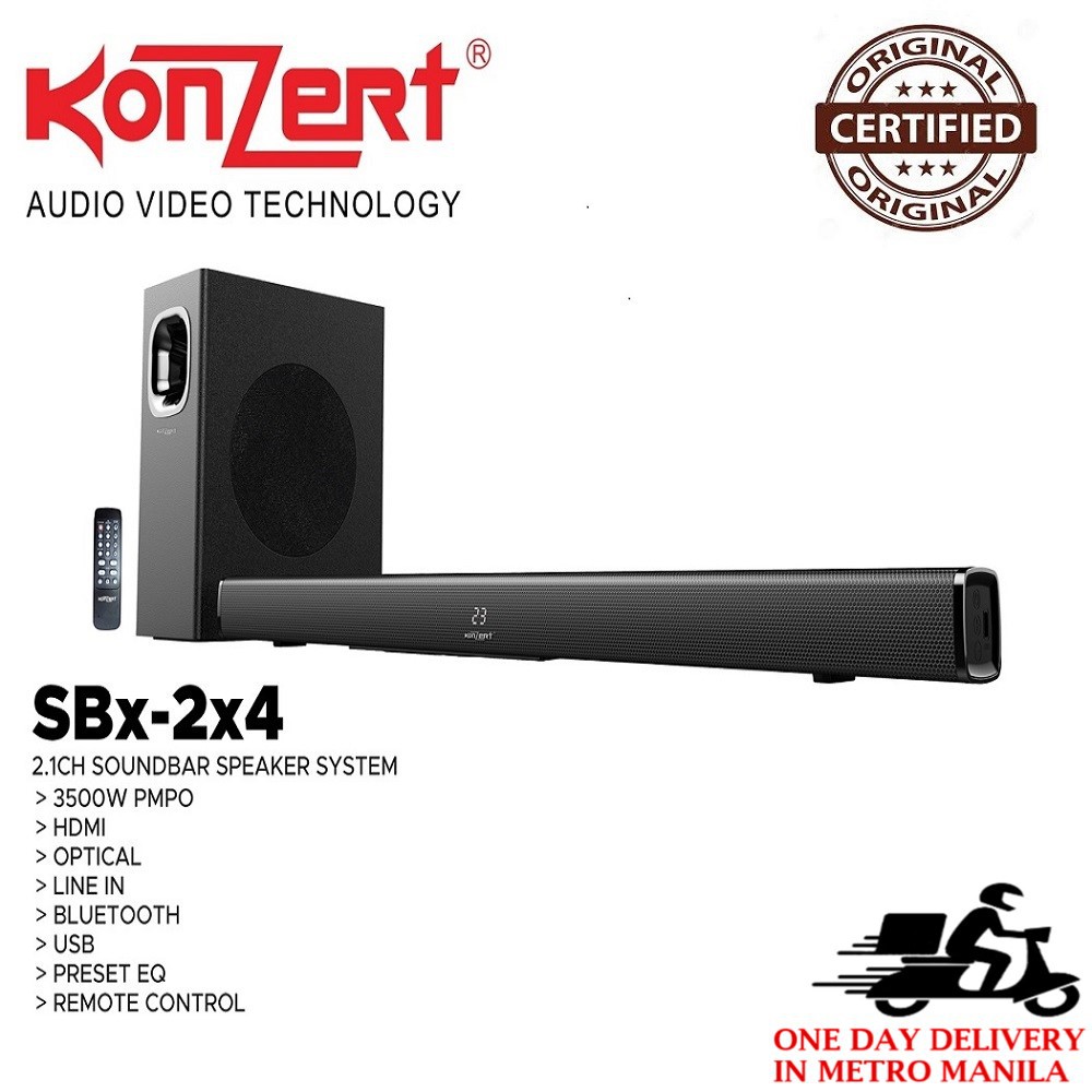 Konzert SBx-2x4 2.1Channel Sound Bar 