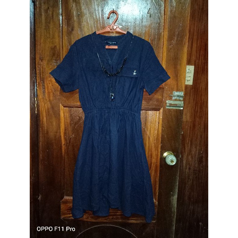 blue denim dress