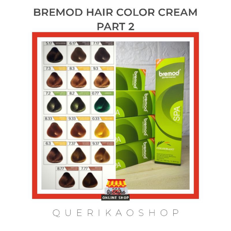 Bremod Hair Color Cream Color ONLY, WITHOUT Developer