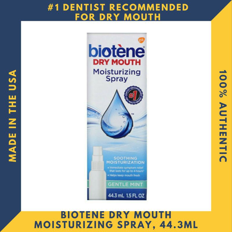 Biotene Dental Products Dry Mouth Moisturizing Spray, Gentle Mint, 1.5