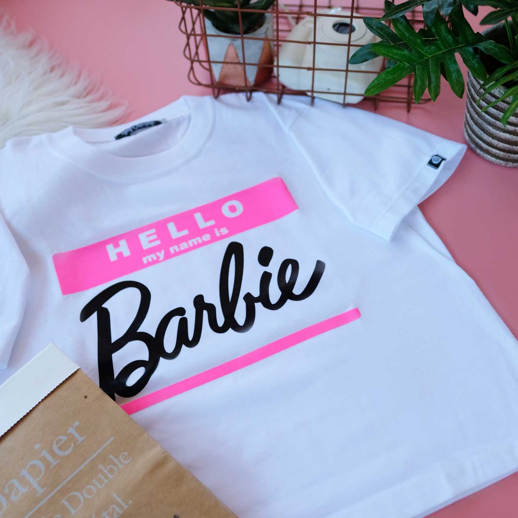 Hormiga mientras exposición Hello! My name is Barbie | Thrift Apparel T-Shirt | Shopee Philippines