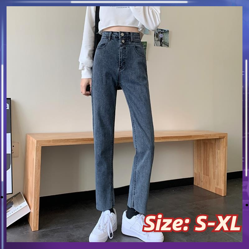 slim straight jeans womens