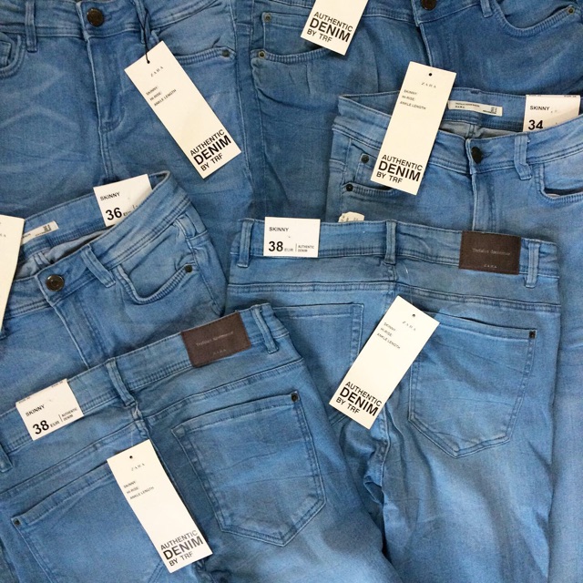 Zara authentic overrun skinny jeans mid 