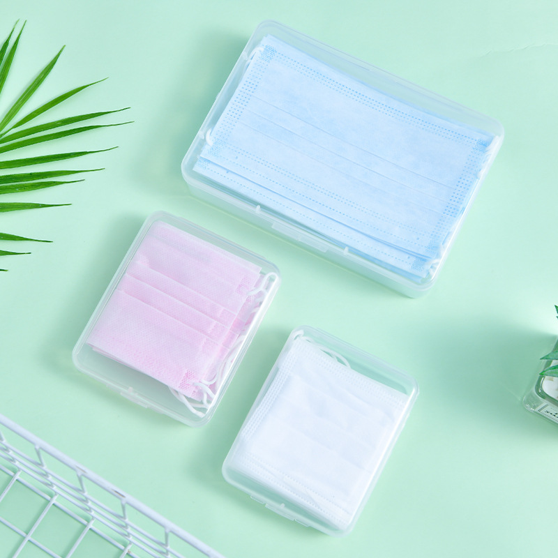 Mask Case Portable Disposable Face Masks Container Travel Household