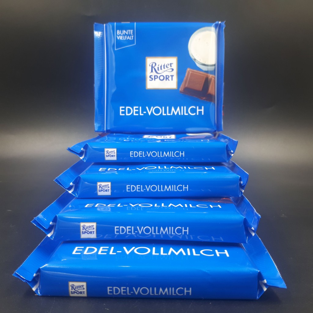 Ritter Sport EdelVollmilch / Dark Chocolate 35 Cacao Shopee Philippines