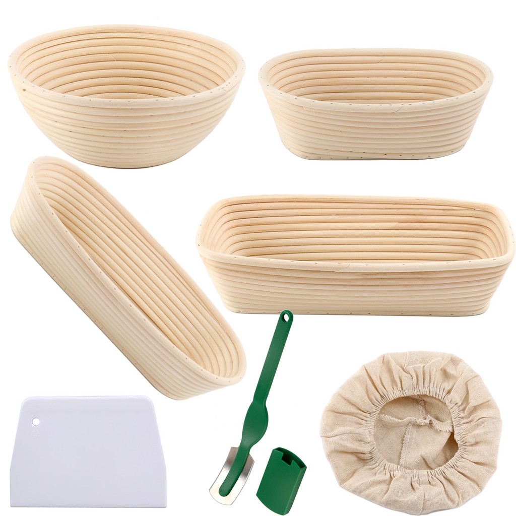 Bread Proofing Basket Natural Oval Rattan Wicker D... U2013 Vicedeal