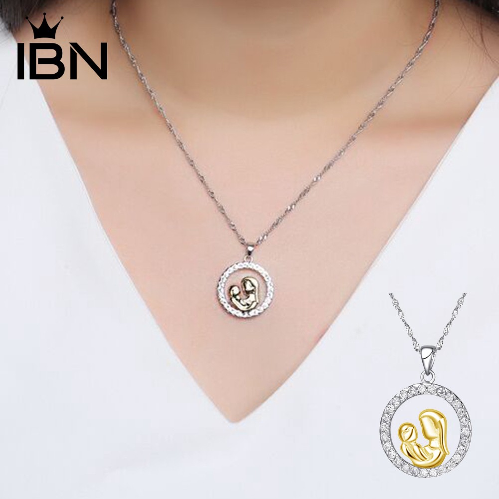 mom baby necklace