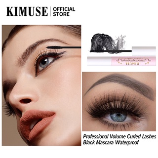 KIMUSE Double-head Waterproof Eyebrow Pencil+Volum Express Mascara+ Liquid Eyeliner+ Eyelash Curler 4PCS/set #5