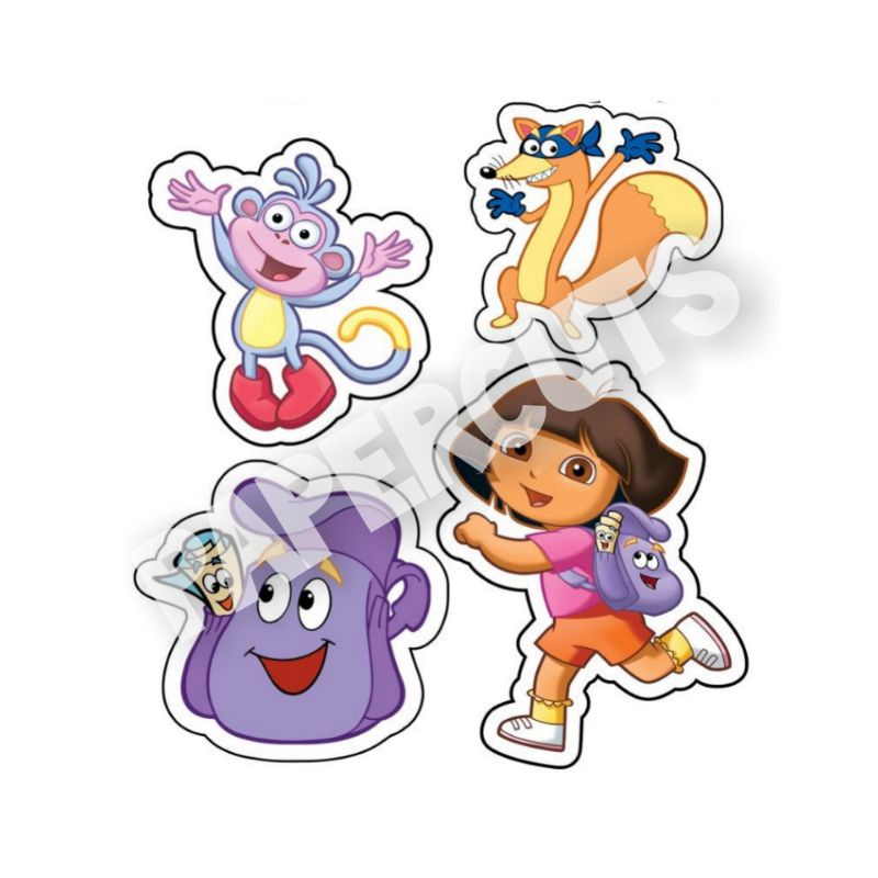 Dora Theme Printed Cake Cupcake Topper Set Personalized Printed Dora Cake Topper Shopee Philippines