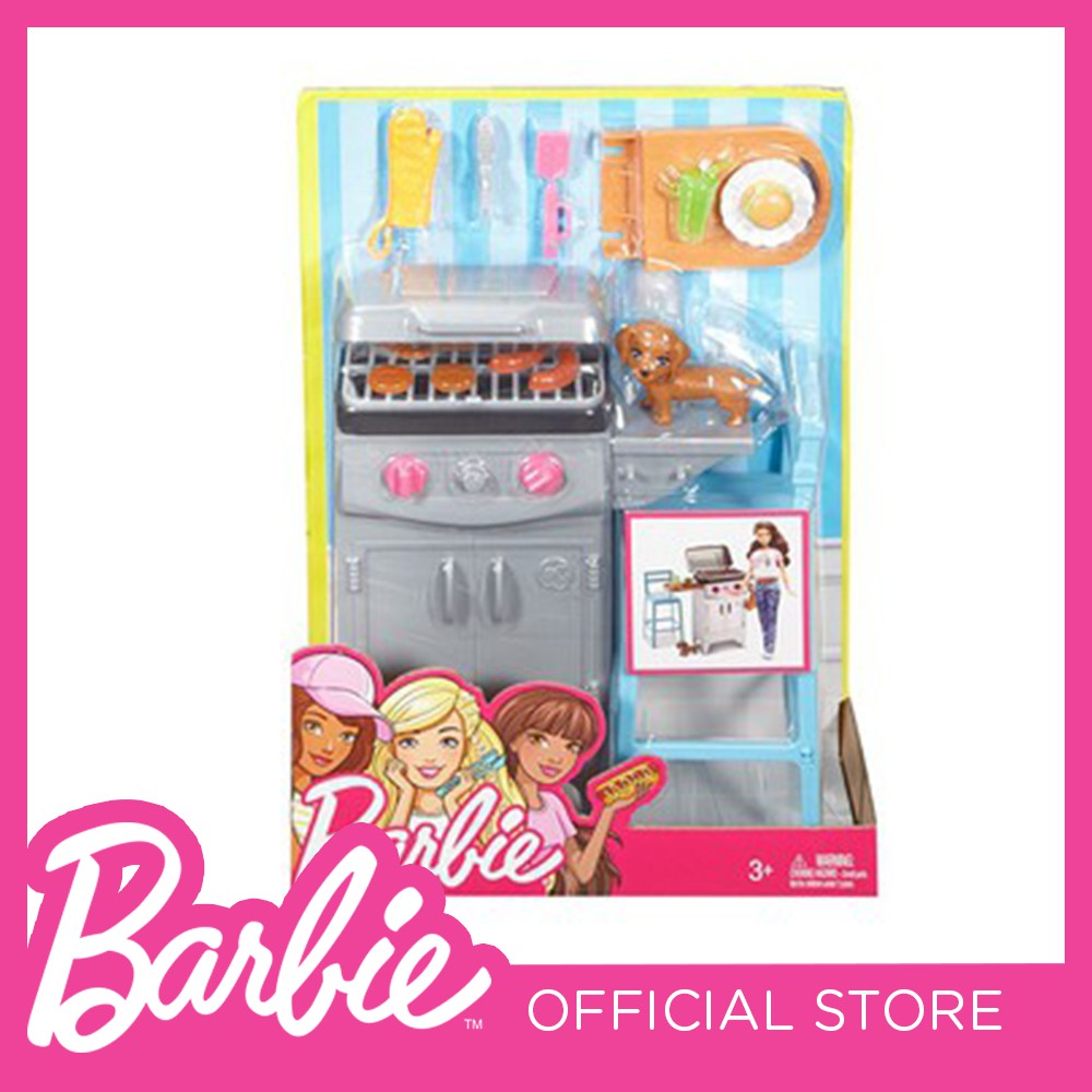 barbie bbq playset