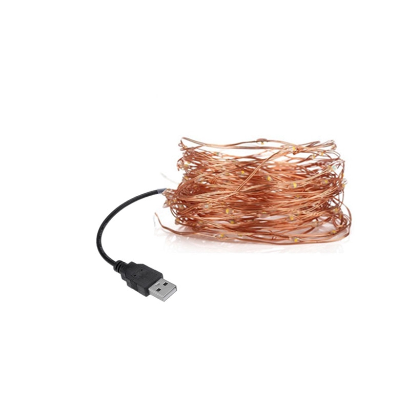 10M 100LED copper Wire Battery LED String Light with Remote Controller For party Fairy Light