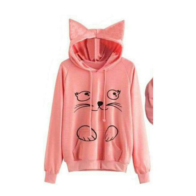 Cute cat ear hoodie jacket Shopee Philippines