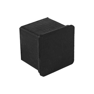 10 Pcs Black Square Rubber Foot Caps Tube Caps & 12 Pcs 19mm X 19mm ...