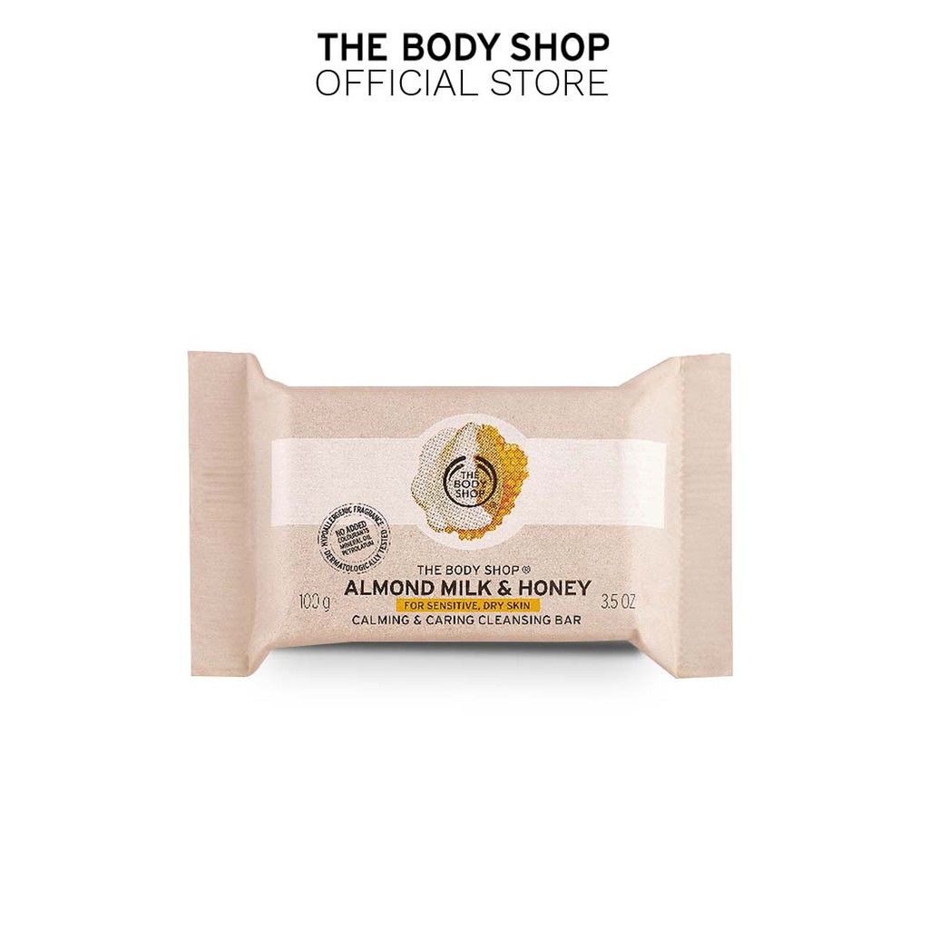 The Body Shop Almond Milk & Honey Cleansing Bar (100g) | Shopee Philippines