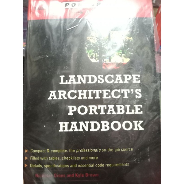 Landscape architecture portable handbook | Shopee Philippines