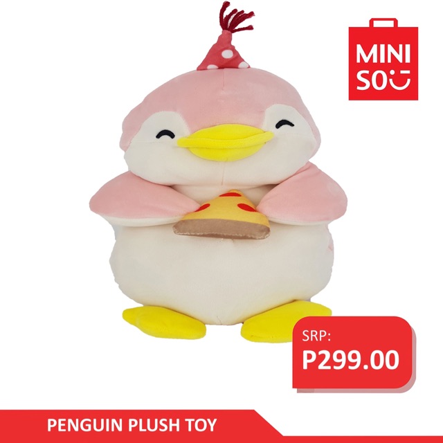 miniso penguin stuffed toy