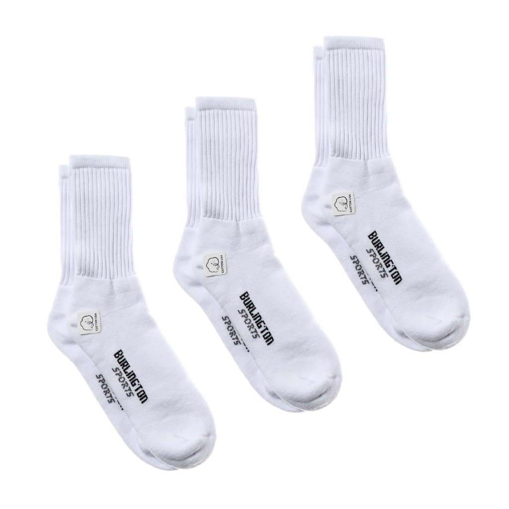 Burlington Mens Sports Crew Socks 3 