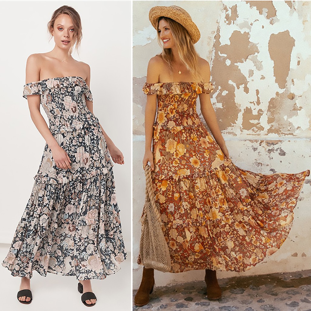 flowy long dresses for summer