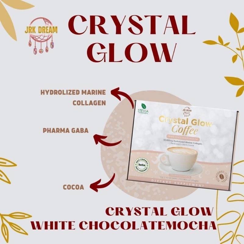 Crystal Glow coffee ( White Chocolate Mocha) 100% AUTHENTIC
