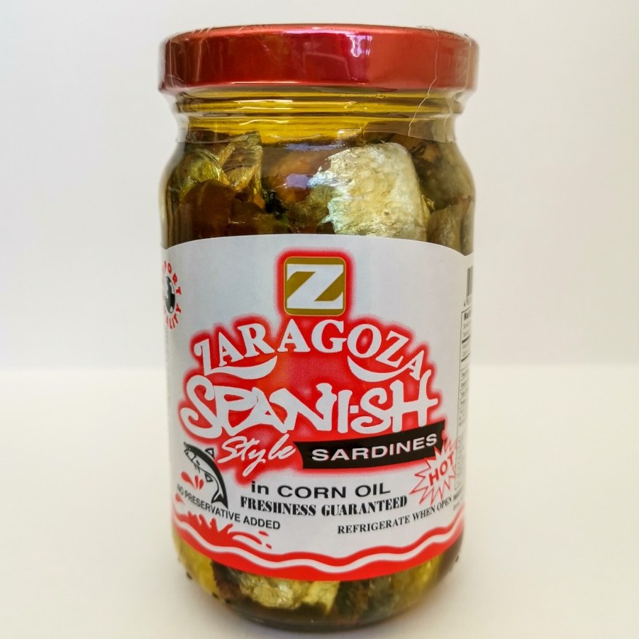 ZARAGOZA Spanish Style Sardines in Corn Oil "HOT" Shopee Philippines