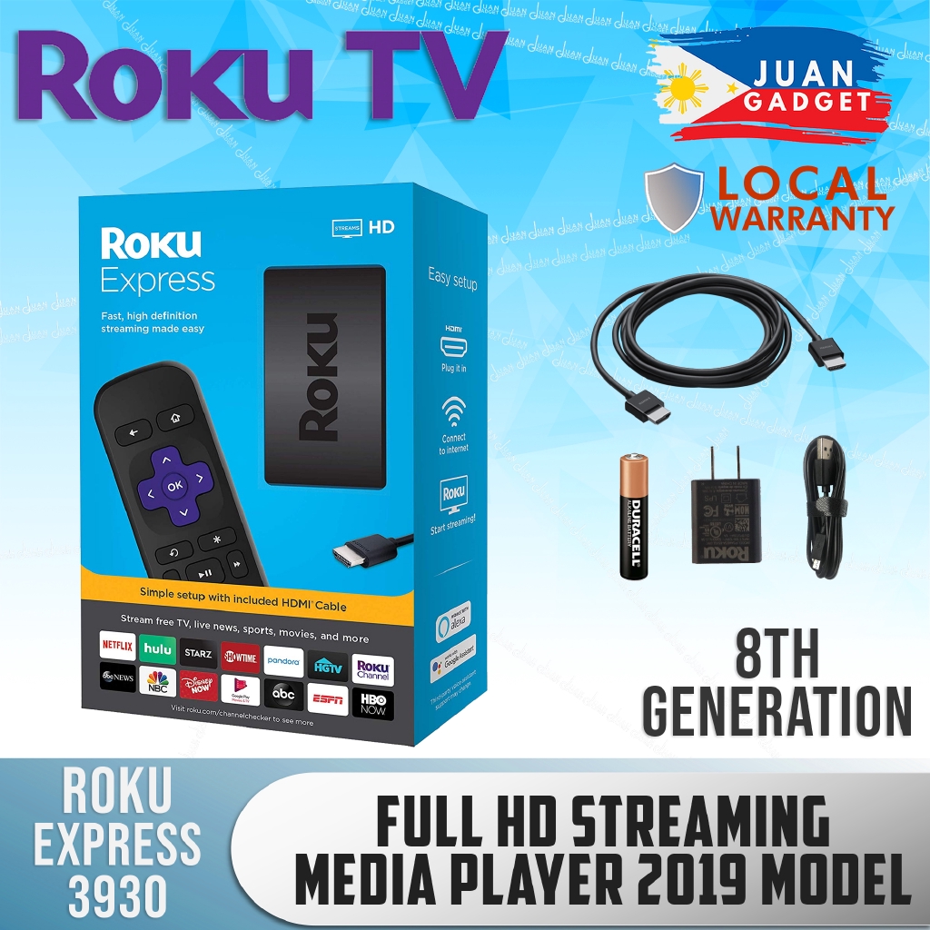 Roku Express 3930 Easy High Definition 2019 Model (HD) Streaming Media Player JG Superstore