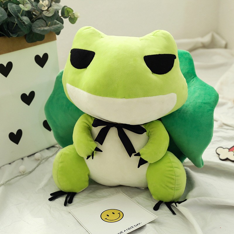 travel frog plush