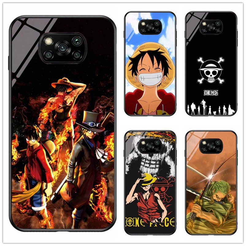 For xiaomi POCO X3 NFC Anime One piece Luffy Zoro Tempered