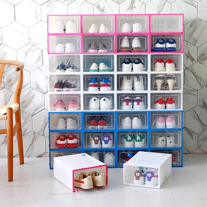 Basketball Shoes Shoe Box Storage Organizer Stockable Colorful