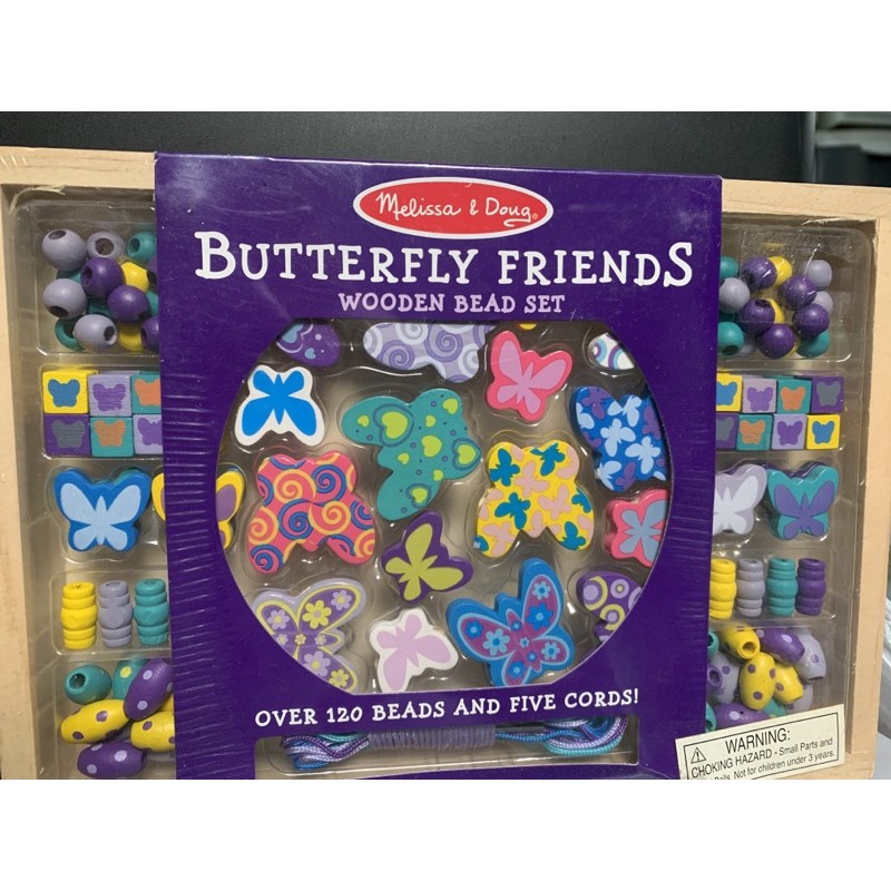 melissa and doug butterfly bead set