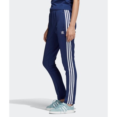 blue adidas track pants womens