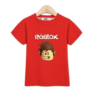 Boy Summer Set Kids Roblox Clothes Shirtshorts Cartoon Suit - black and red suit roblox