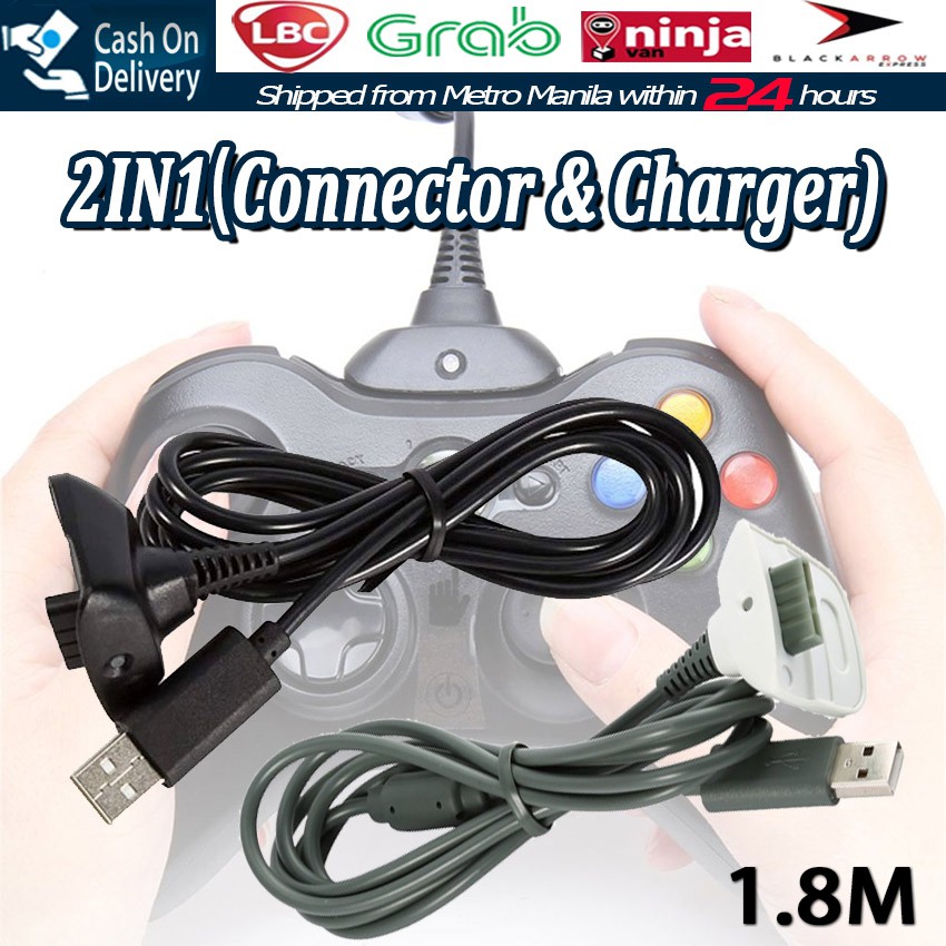 【Fast Delivery】 USB Charging Cable Wireless Controller Gamepad Joystick