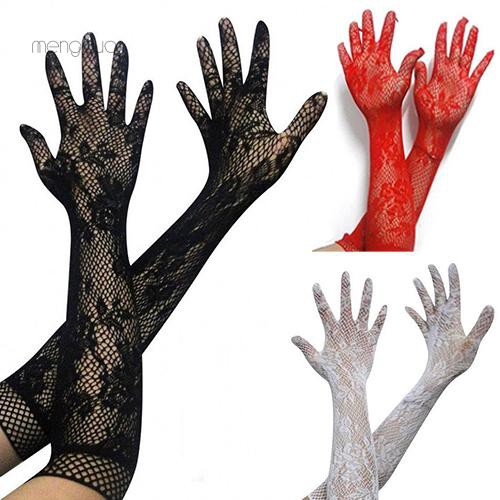 lace opera gloves