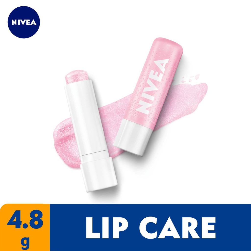 NIVEA Lip Caring Lip Scrub Rosehip Oil 4.8g Shopee Philippines