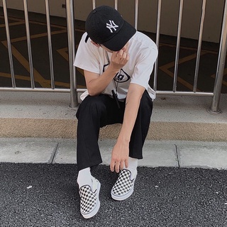 adidas pants with checkered vans