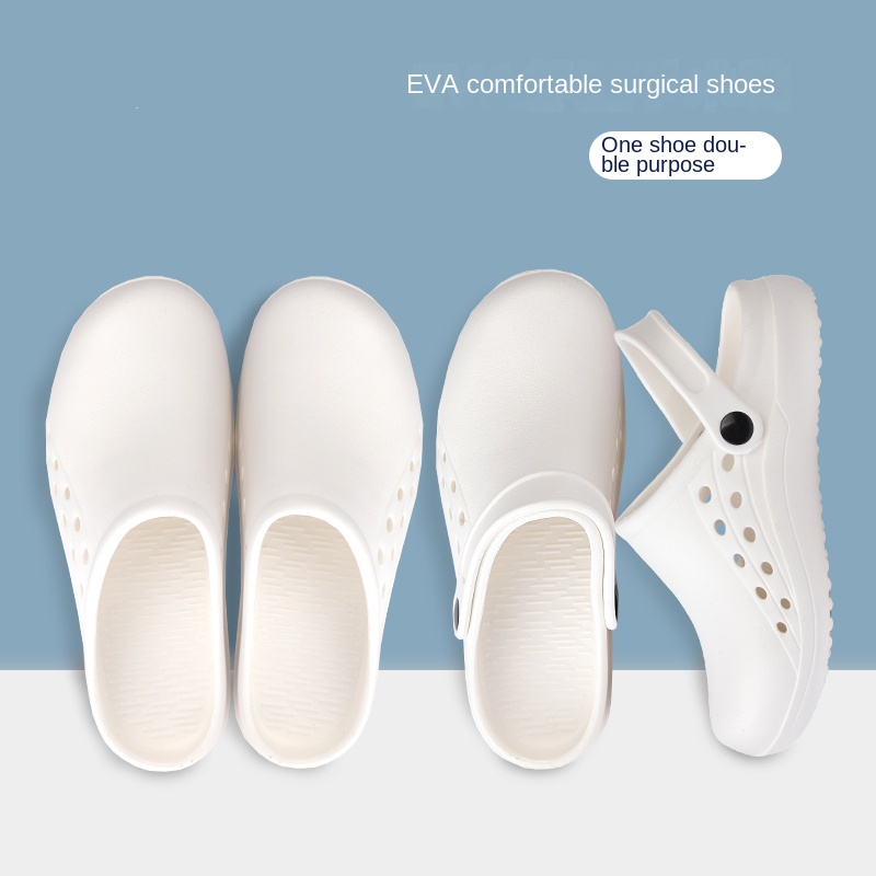 Surgical shoes female operating room slippers doctors and nurses work shoes laboratory cavity