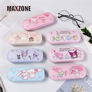 MAXZONE Kawaii Glasses Case Pu Cartoon Sanrioed Kuromi Hellokittys ...