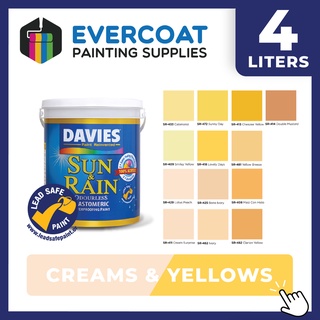 Davies Paints Sun & Rain 4-Liters (Creams & Yellows)