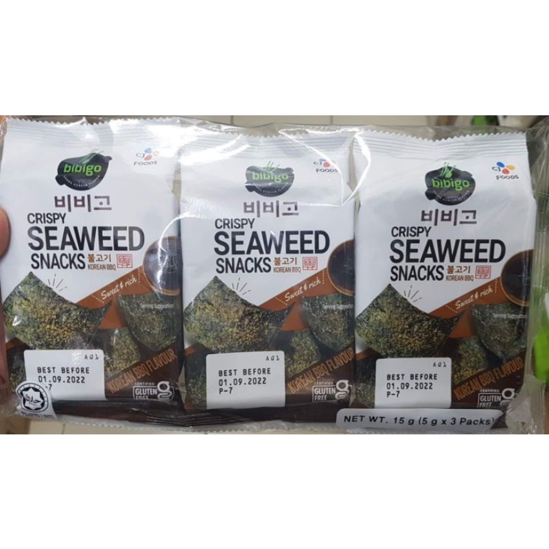 Bibigo Crispy Seaweed Snack ( 4 flavors ) Shopee Philippines